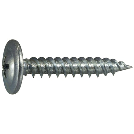 Midwest Fastener Sheet Metal Screw, #8 x 1 in, Zinc Plated Steel Truss Head Phillips Drive, 100 PK 53836